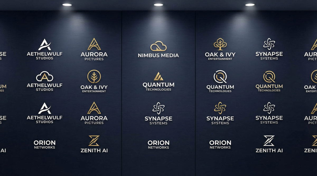 抖音风合作影视品牌Logo墙